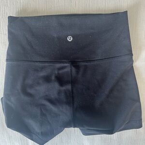 lululemon athletica Black Athletic Shorts High-Rise Moisture-Wicking